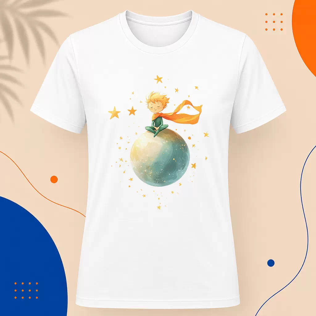 Pánské tričko - Na vrcholu světa - Malý princ - Le petit prince